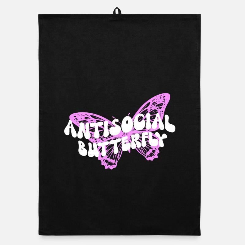 Graphique inspirant de fan papillon Torchon bio