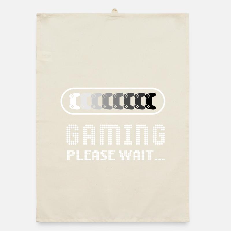 Gaming_please_wait Organic Geschirrtuch