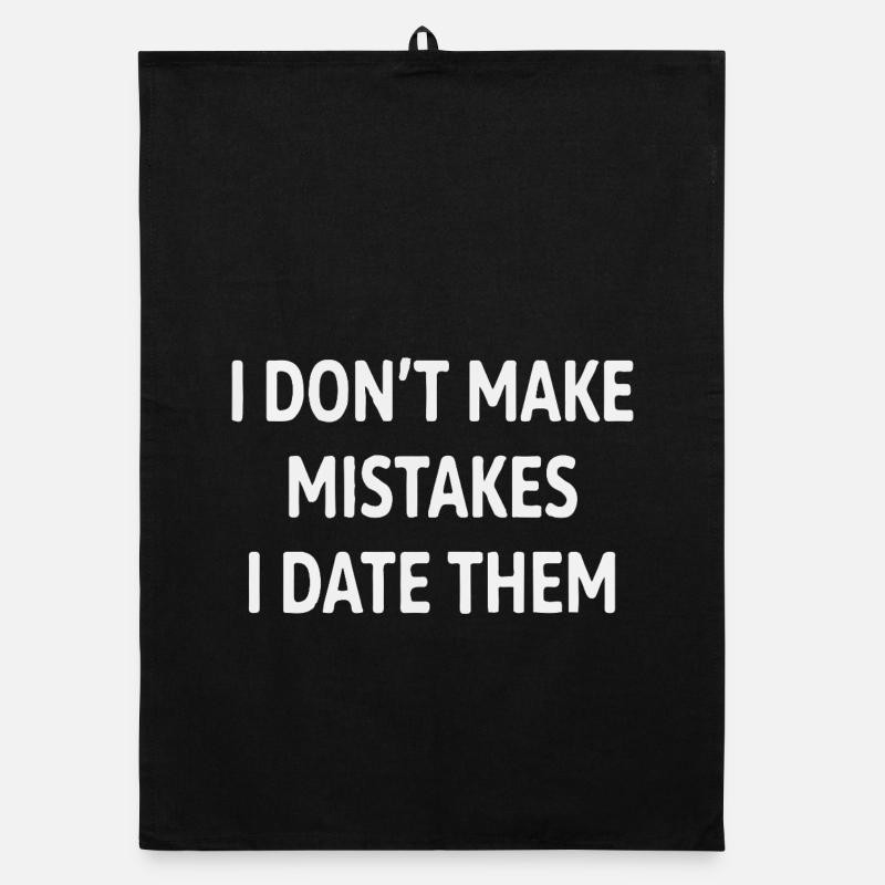 Ich date Fehler Spruch Organic Geschirrtuch