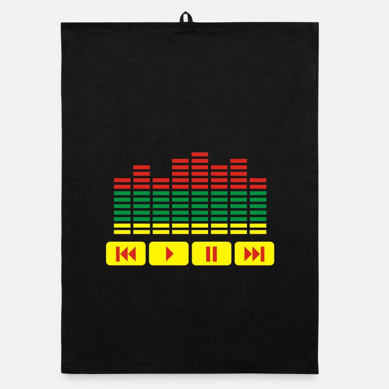 Equalizer DJ music player Organic Geschirrtuch