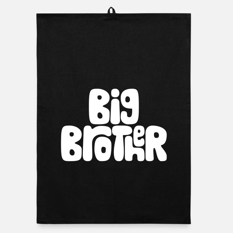 Big Brother - Organic Geschirrtuch - Schwarz