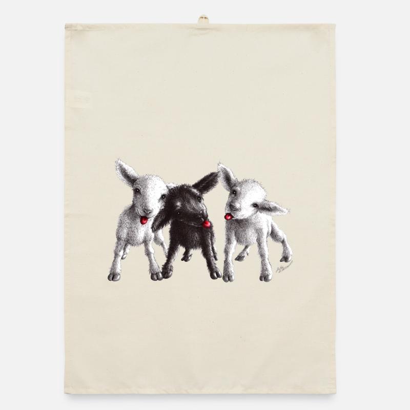 cheeky sheep Organic dish towel