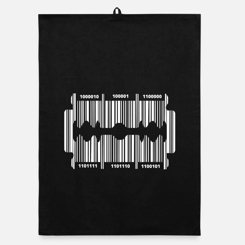 Razor blade with code Organic dish towel