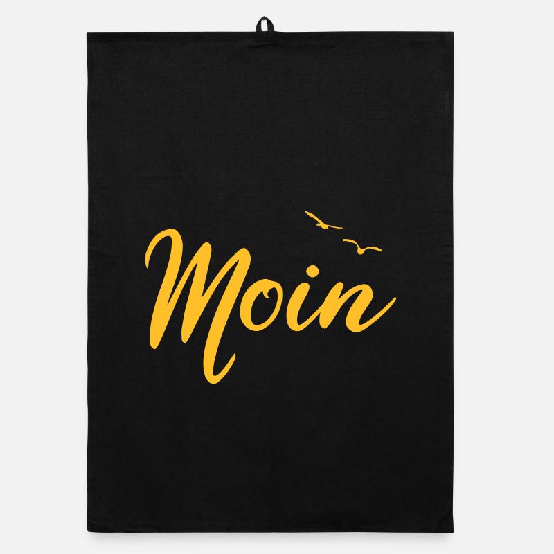 Moin - Spruch Design Geschenk Organic Geschirrtuch