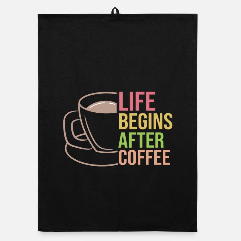 Coffee Cup Statement Coffee Drink Caffeine Organic dish towel