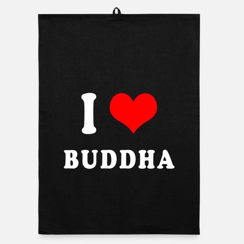 J'adore Bouddha Torchon bio