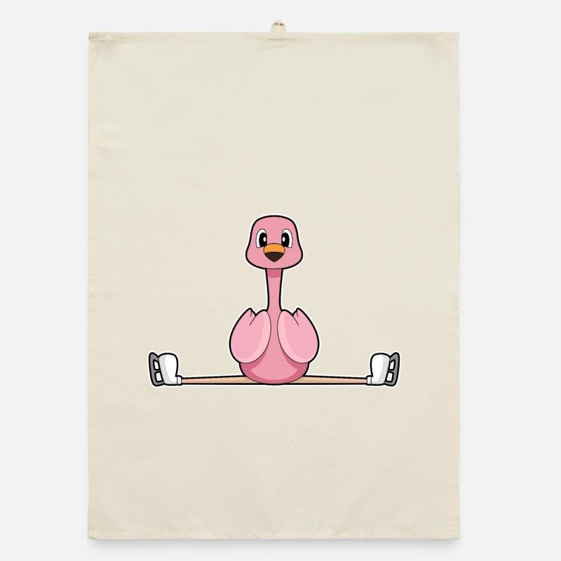 Flamingo patins à glace Torchon bio