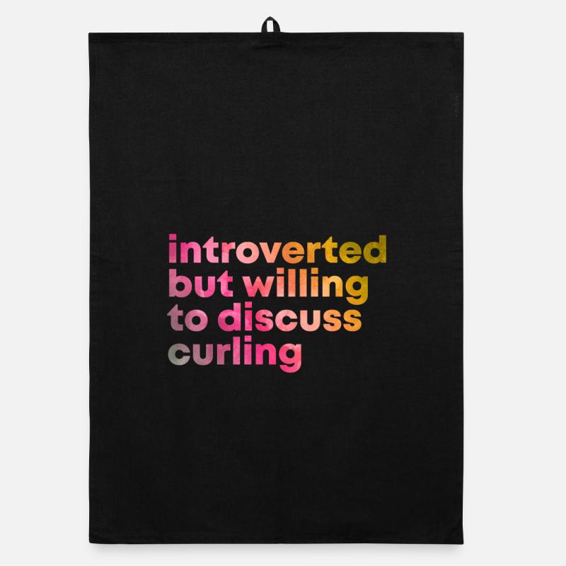Curling Curling Organic dish towel