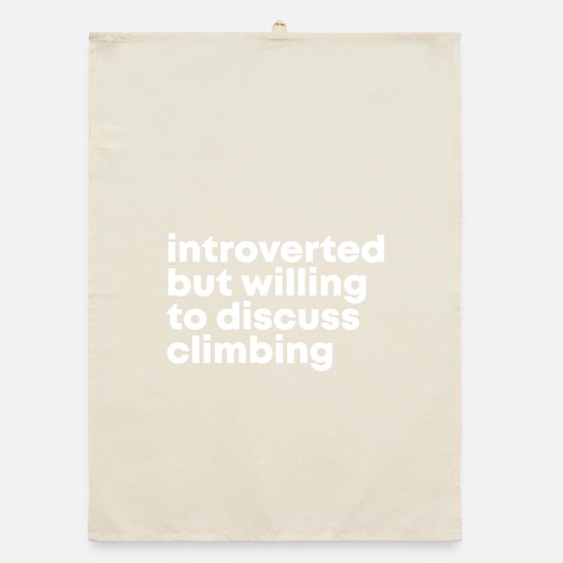Climber Climber Climber Organic dish towel