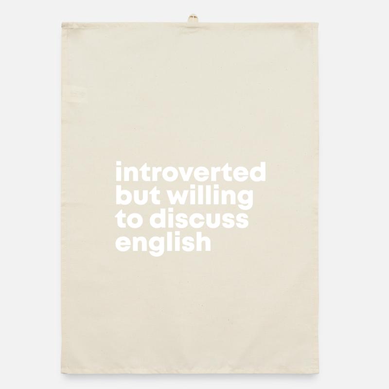 Englisch Englisch Englisch Organic Geschirrtuch