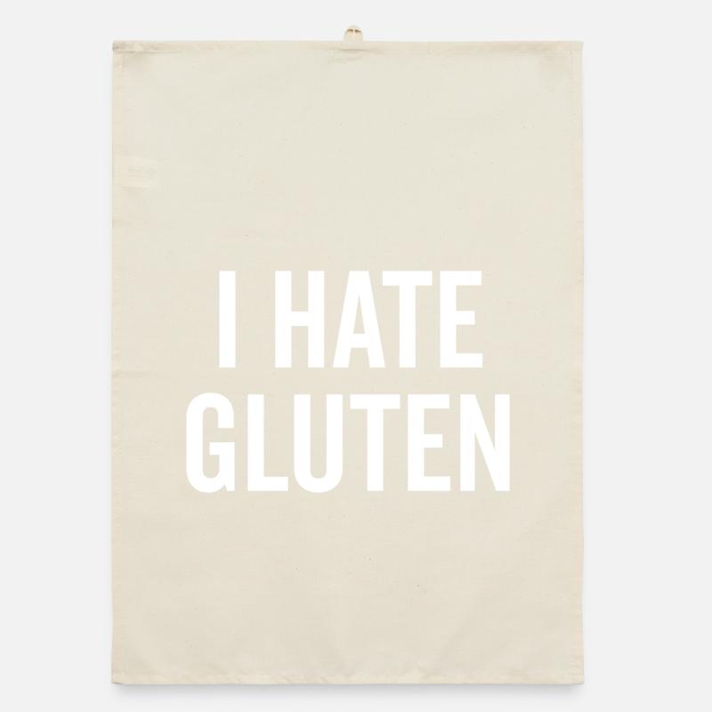 I Hate Gluten Organic dish towel
