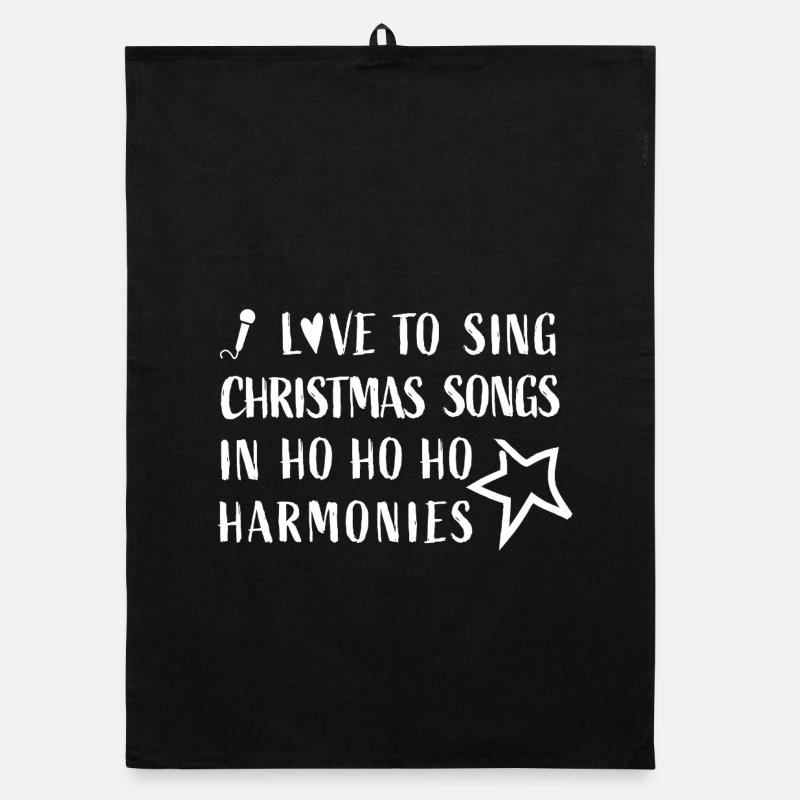 J’adore chanter des chansons de Noël dans des harmonies Hohoho Torchon bio
