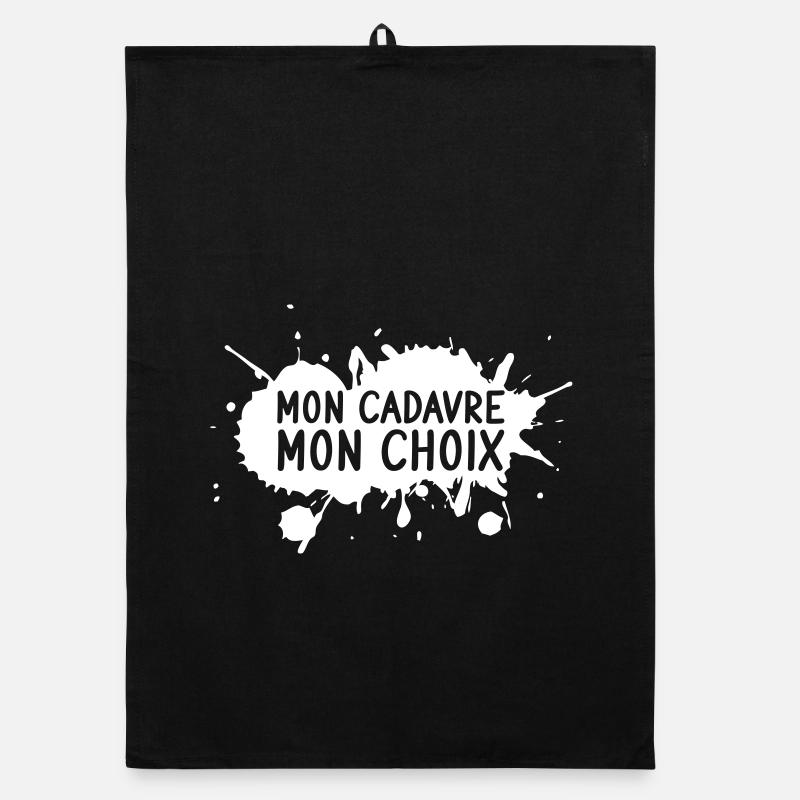 My corpse, my choice Organic dish towel