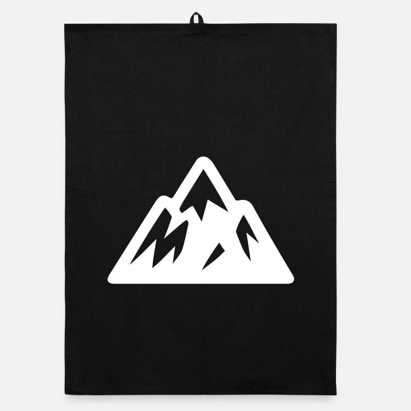 Mountains icon Organic dish towel