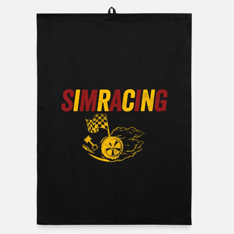 SimRacing Heatwave Emblem Organic Geschirrtuch