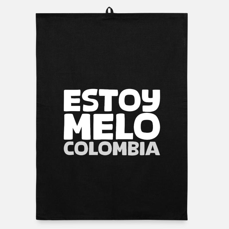 ESTOY-MELO-blanco - Torchon bio - noir