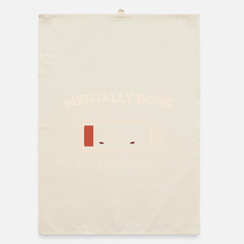 mentally done Organic dish towel
