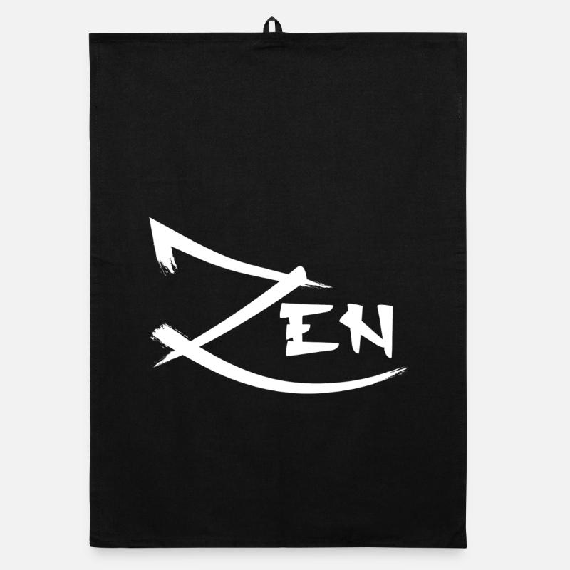 ZEN Minimalist Plotting Organic dish towel