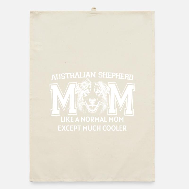 Stolze australische Mutter, australische Schäferhundeliebhaberin Organic Geschirrtuch
