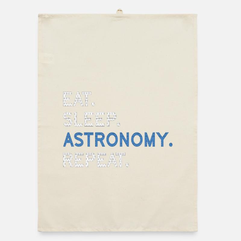 Eat Sleep Astronomy Repeat Organic Geschirrtuch