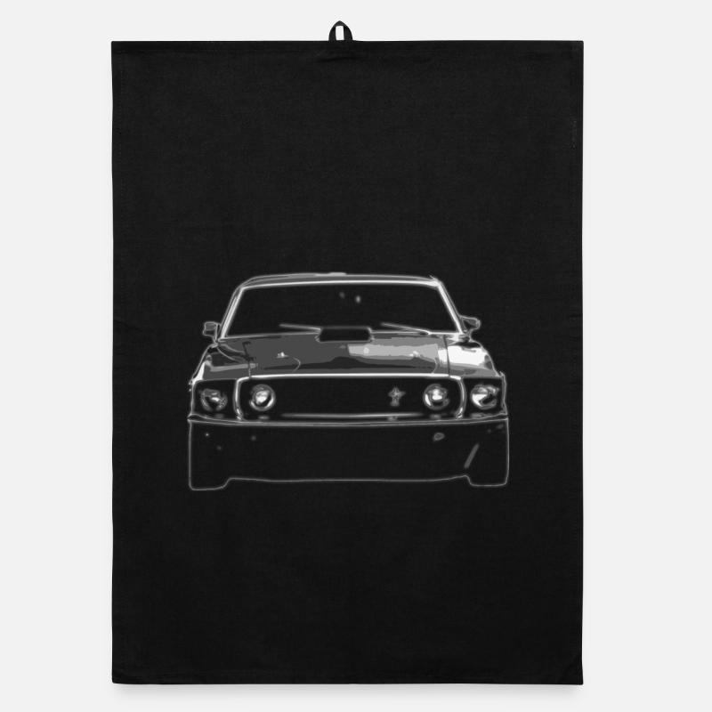 MustangGT_forBlack Organic Geschirrtuch