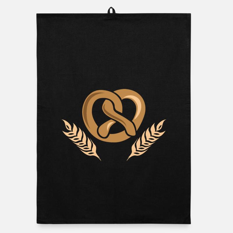 baker bakery cereal barley wheat icon logo Organic dish towel