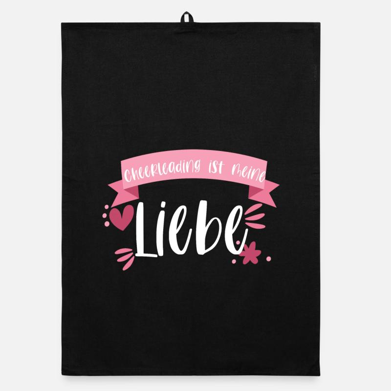 Cheerleader Cheerleading Liebe Geschenk Organic Geschirrtuch