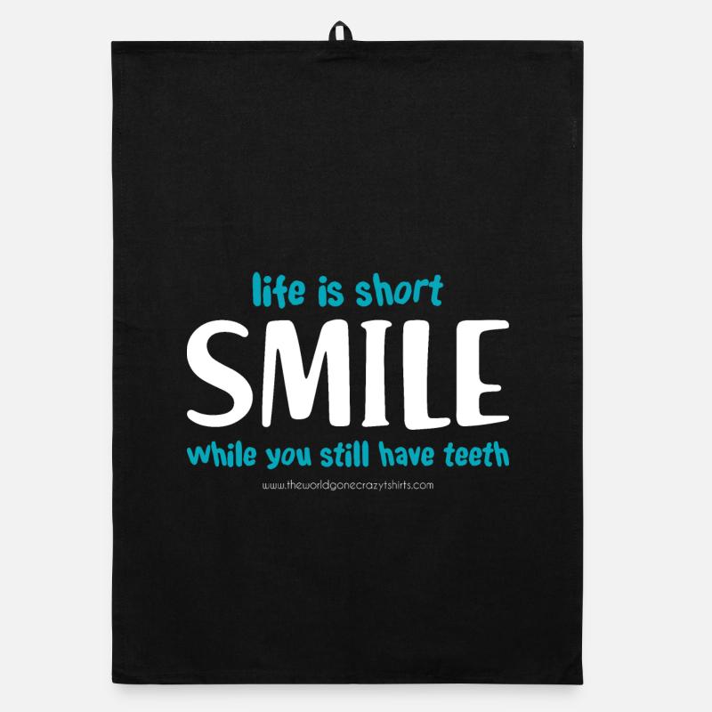 Smile (dark) Organic dish towel