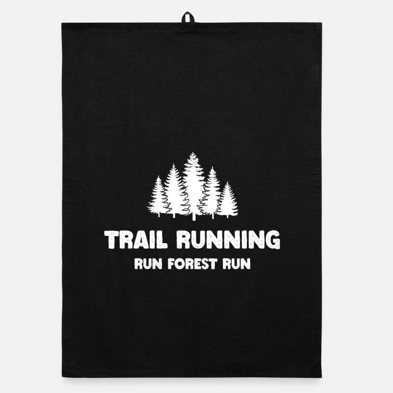 Trailrunning - Run Forest Run Organic Geschirrtuch