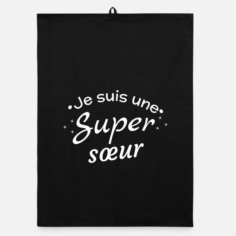 Super Sister Affirmation Message Organic dish towel