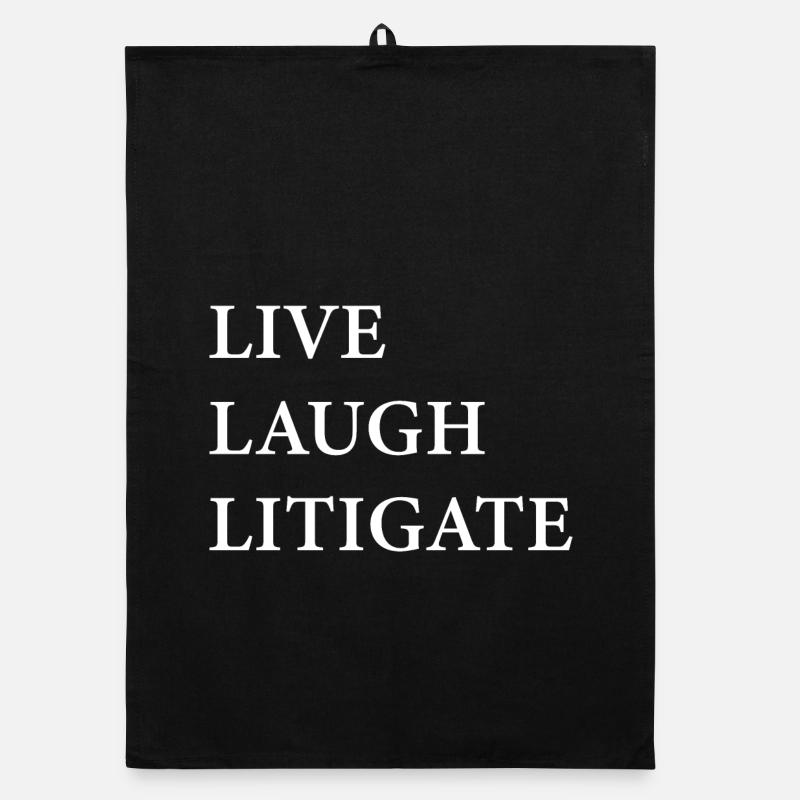 Live Laugh Prozessführung Organic Geschirrtuch