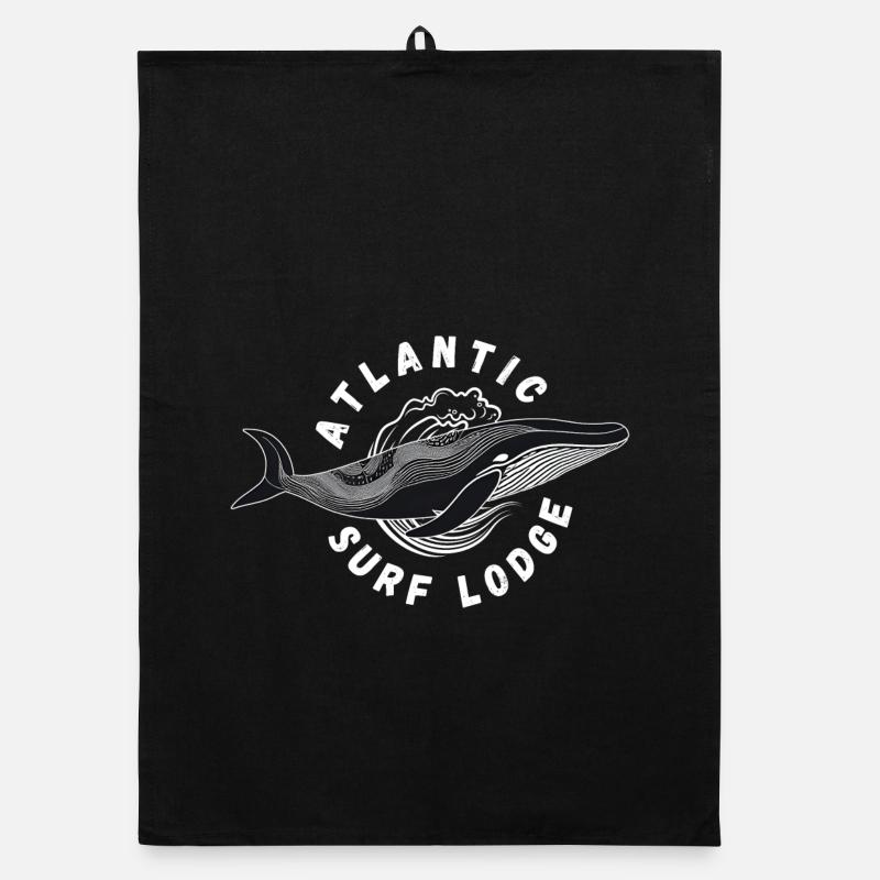 Atlantic Surf Lodge Organic dish towel