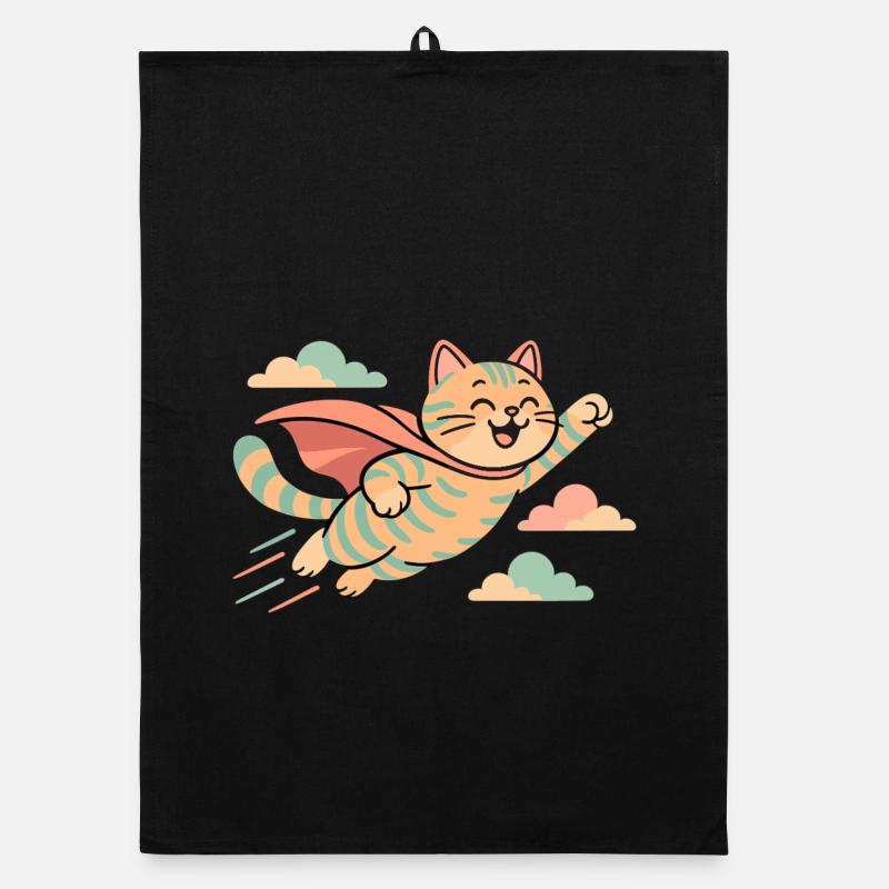 Super Katze Britisch Kurzhaar getigert Geschenk Organic Geschirrtuch