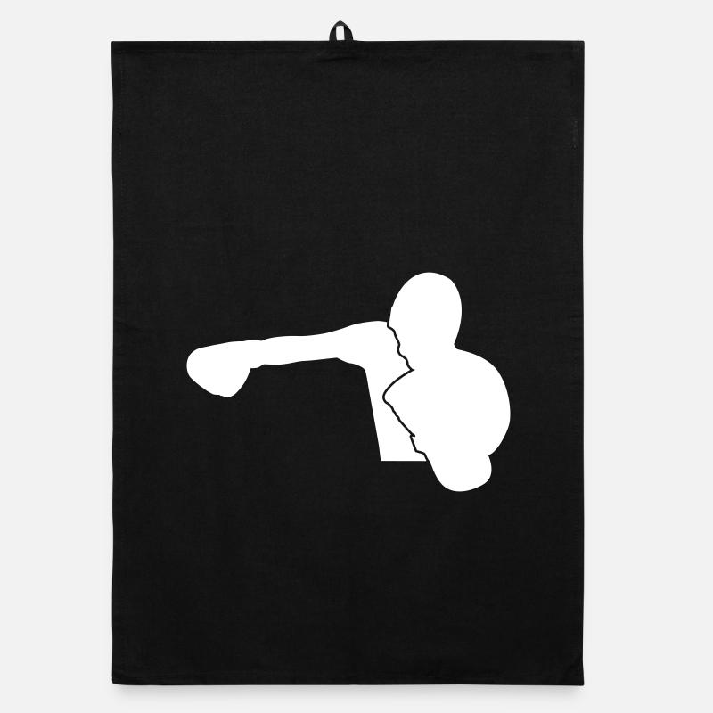 Boxer boxen sportlich Organic Geschirrtuch