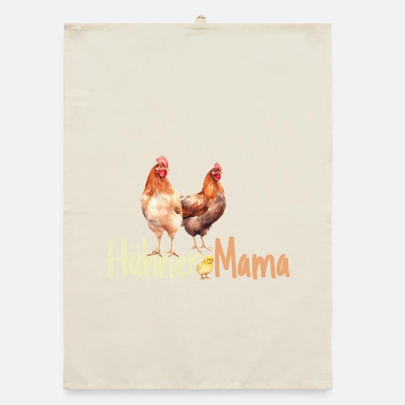 Hühner Mama Muttertag Mutterschaft Mama Elternteil Organic Geschirrtuch