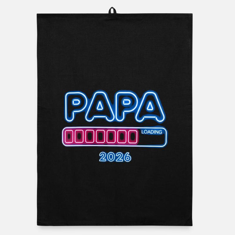 Annonce de cadeau de papa 2026 Torchon bio