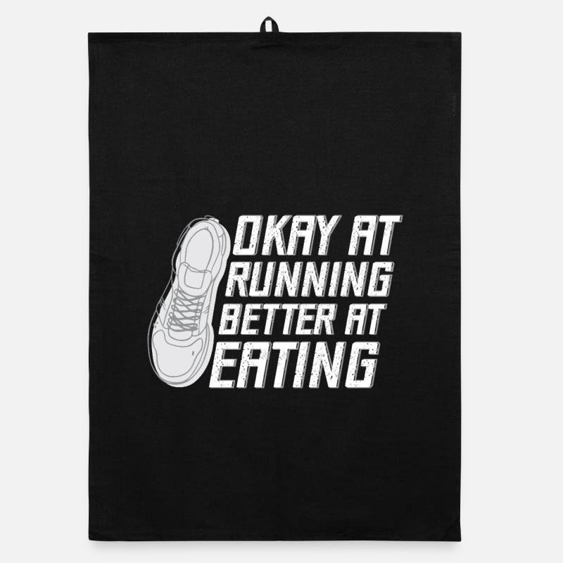 Marathon Runner Okay At Running Gift Torchon bio