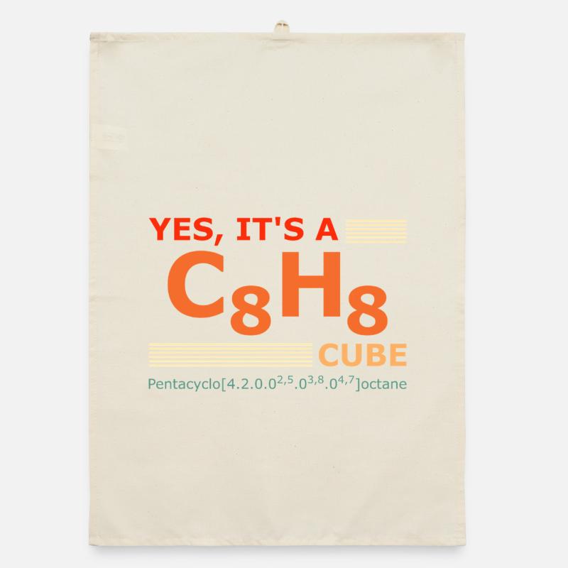C8H8 Cubane – Yes it's a Cube retro Chemie Torchon bio
