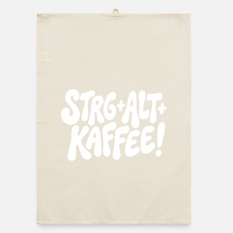 Ctrl Alt Coffee Design Organic dish towel