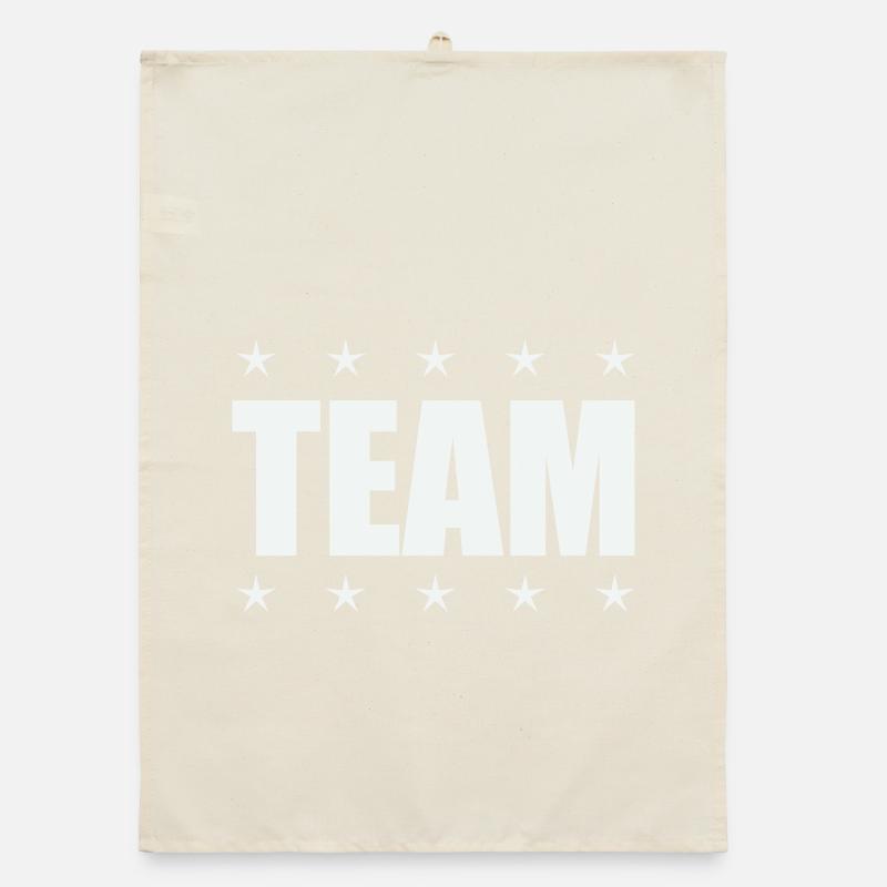 Team mit Sternen Organic Geschirrtuch