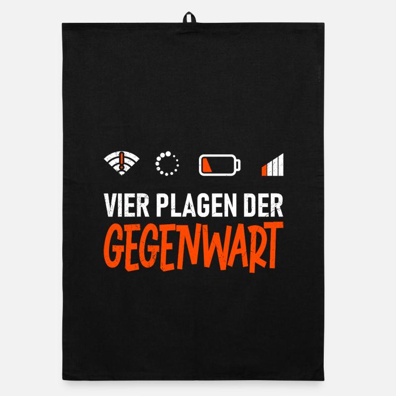 Science Coder FOUR PLAGUES OF THE PRESENT FUNNY Organic dish towel