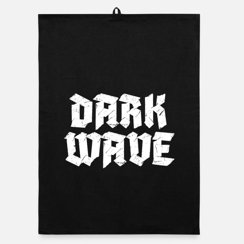 Dark-Wave-Typografie-Logodesign Organic Geschirrtuch