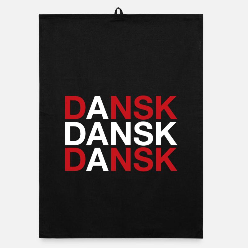 DANSK Drapeau danois Dänemark Danemark Torchon bio