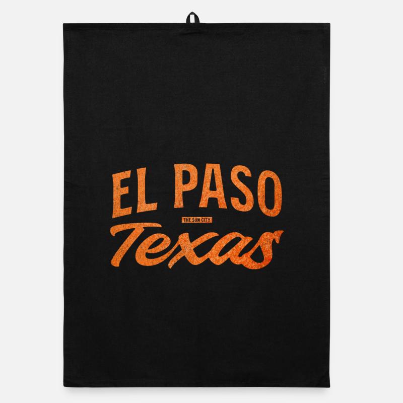 Logo d’écriture d’El Paso, Texas Torchon bio