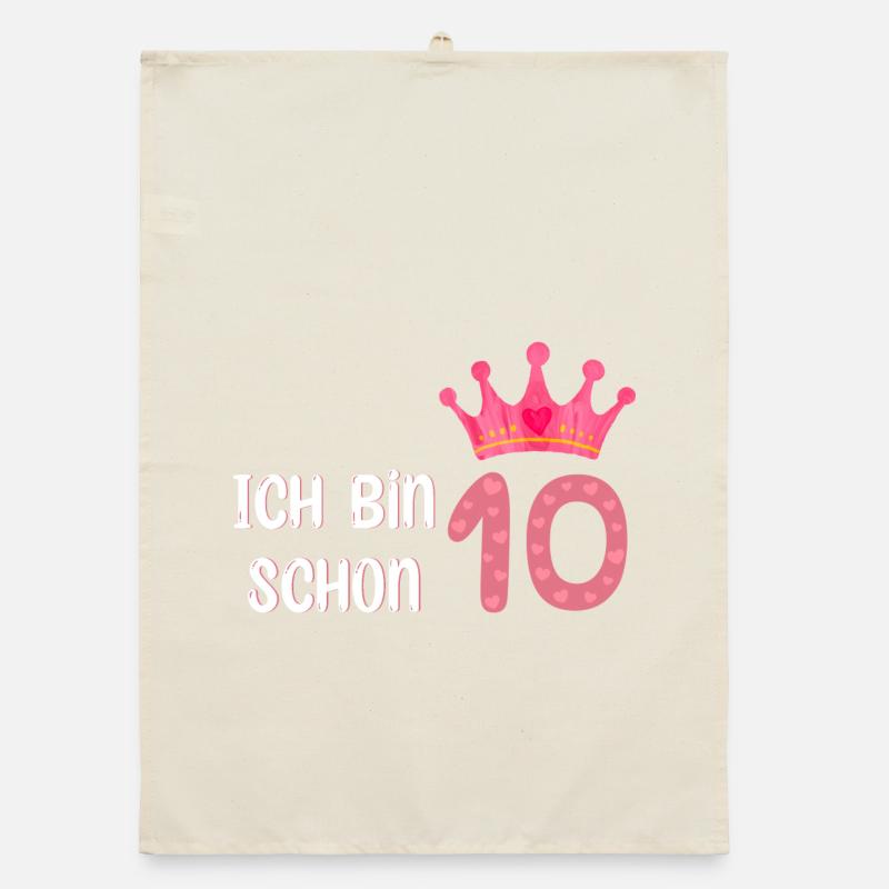 Ich bin schon 10 Organic Geschirrtuch