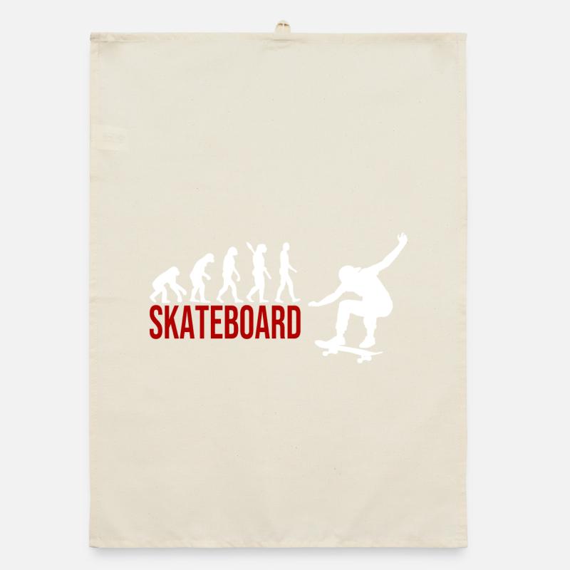 Evolution Skateboard Organic Geschirrtuch