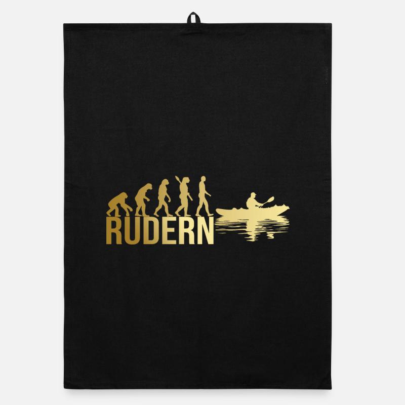 Evolution Rudern Organic Geschirrtuch