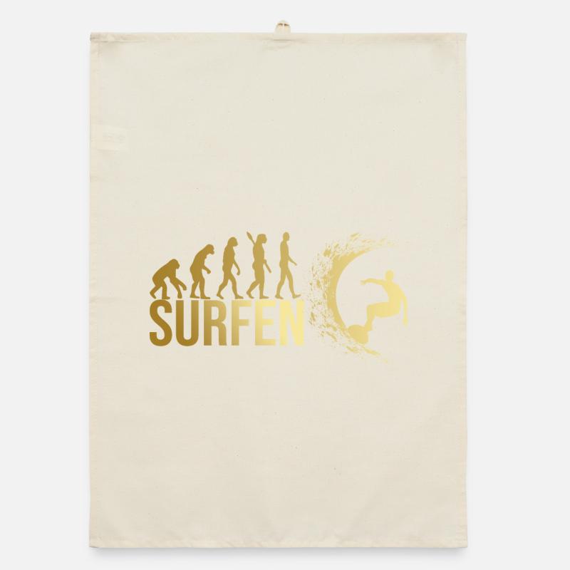 Evolution Surfen Organic Geschirrtuch