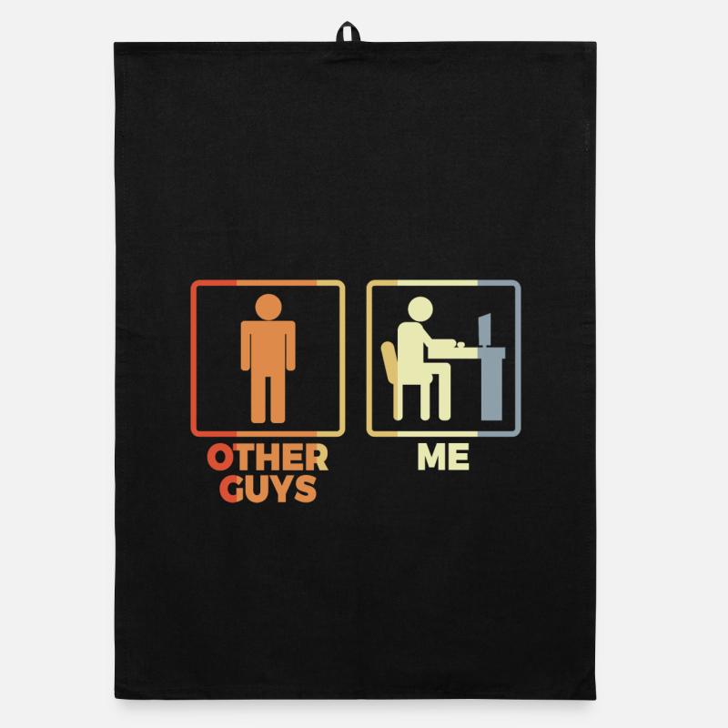 Programmierer Strichmännchen Organic Geschirrtuch