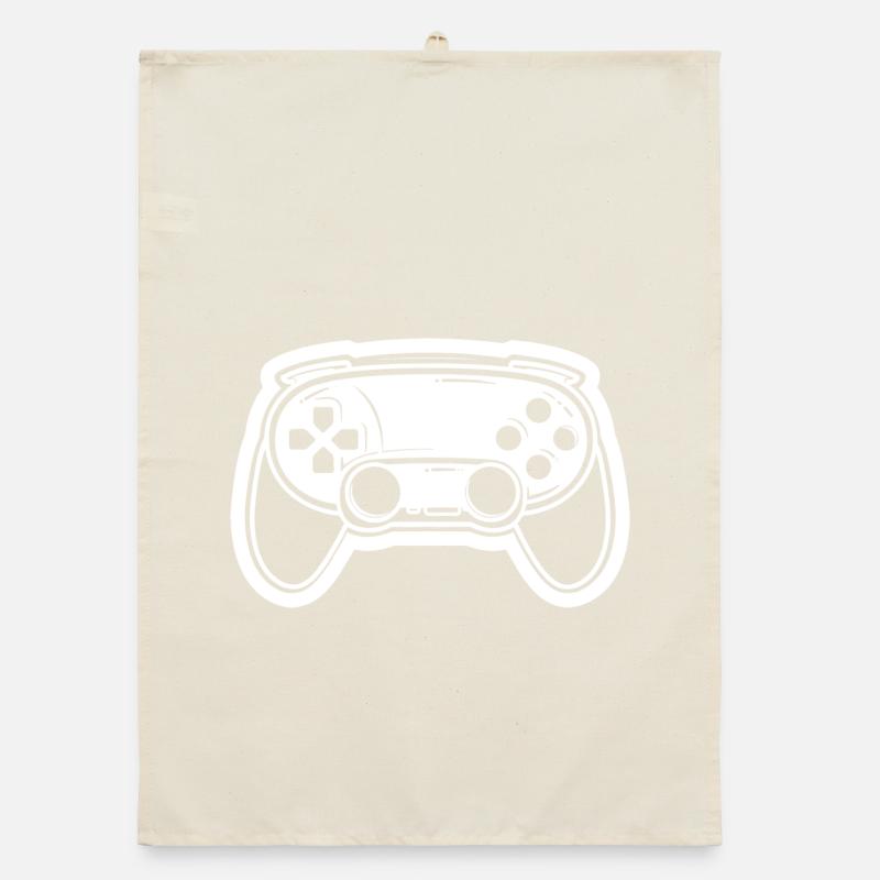 Video Game Controller Drawing Organic dish towel